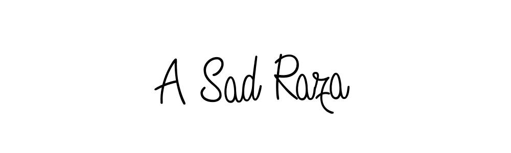 This is the best signature style for the A Sad Raza name. Also you like these signature font (Angelique-Rose-font-FFP). Mix name signature. A Sad Raza signature style 5 images and pictures png