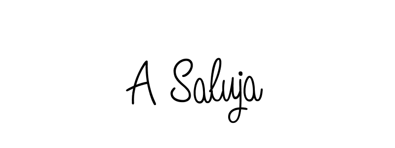 Make a beautiful signature design for name A Saluja. Use this online signature maker to create a handwritten signature for free. A Saluja signature style 5 images and pictures png