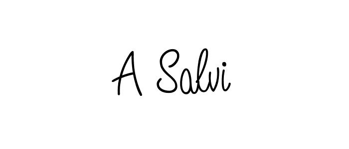 How to make A Salvi signature? Angelique-Rose-font-FFP is a professional autograph style. Create handwritten signature for A Salvi name. A Salvi signature style 5 images and pictures png