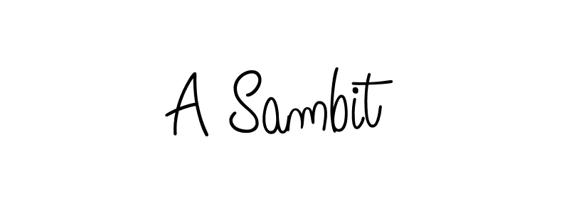 How to Draw A Sambit signature style? Angelique-Rose-font-FFP is a latest design signature styles for name A Sambit. A Sambit signature style 5 images and pictures png