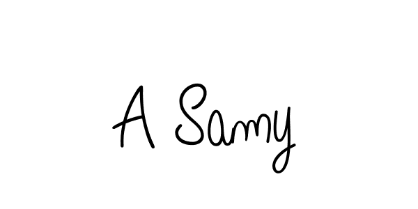 Also we have A Samy name is the best signature style. Create professional handwritten signature collection using Angelique-Rose-font-FFP autograph style. A Samy signature style 5 images and pictures png