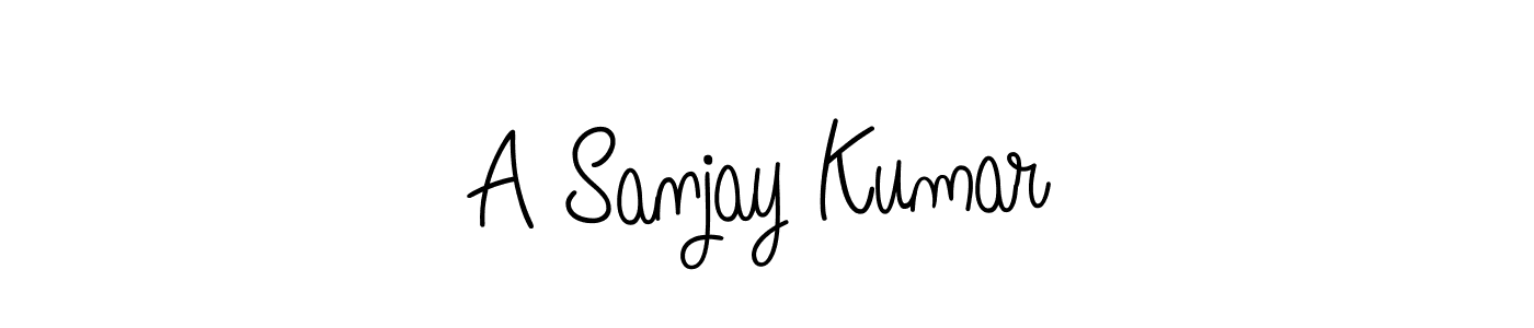 Angelique-Rose-font-FFP is a professional signature style that is perfect for those who want to add a touch of class to their signature. It is also a great choice for those who want to make their signature more unique. Get A Sanjay Kumar name to fancy signature for free. A Sanjay Kumar signature style 5 images and pictures png