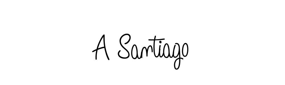 Similarly Angelique-Rose-font-FFP is the best handwritten signature design. Signature creator online .You can use it as an online autograph creator for name A Santiago. A Santiago signature style 5 images and pictures png