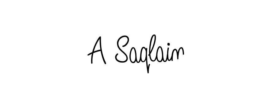 How to Draw A Saqlain signature style? Angelique-Rose-font-FFP is a latest design signature styles for name A Saqlain. A Saqlain signature style 5 images and pictures png