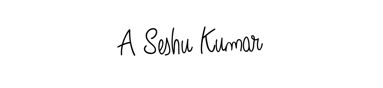 How to make A Seshu Kumar name signature. Use Angelique-Rose-font-FFP style for creating short signs online. This is the latest handwritten sign. A Seshu Kumar signature style 5 images and pictures png