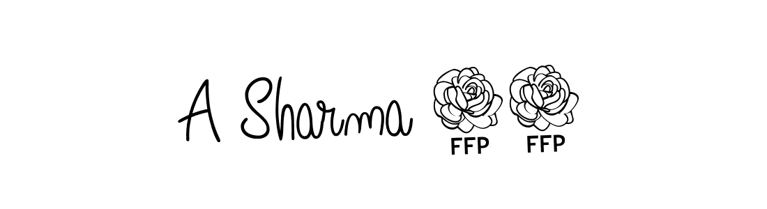 Once you've used our free online signature maker to create your best signature Angelique-Rose-font-FFP style, it's time to enjoy all of the benefits that A Sharma 95 name signing documents. A Sharma 95 signature style 5 images and pictures png
