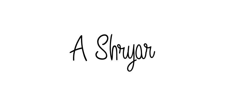 How to make A Shryar signature? Angelique-Rose-font-FFP is a professional autograph style. Create handwritten signature for A Shryar name. A Shryar signature style 5 images and pictures png