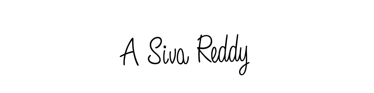 You should practise on your own different ways (Angelique-Rose-font-FFP) to write your name (A Siva Reddy) in signature. don't let someone else do it for you. A Siva Reddy signature style 5 images and pictures png