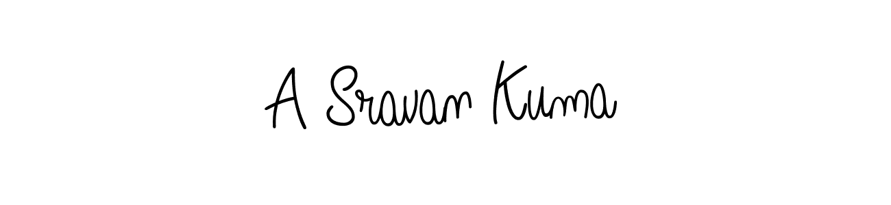 Make a beautiful signature design for name A Sravan Kuma. With this signature (Angelique-Rose-font-FFP) style, you can create a handwritten signature for free. A Sravan Kuma signature style 5 images and pictures png