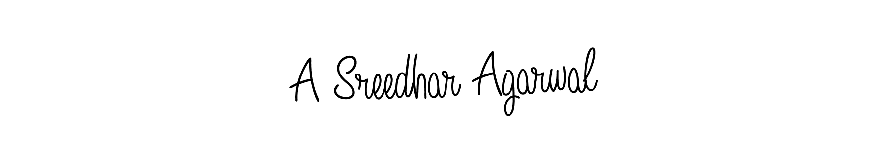 Design your own signature with our free online signature maker. With this signature software, you can create a handwritten (Angelique-Rose-font-FFP) signature for name A Sreedhar Agarwal. A Sreedhar Agarwal signature style 5 images and pictures png