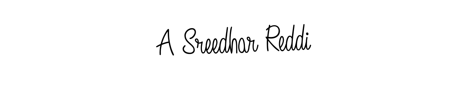 Make a short A Sreedhar Reddi signature style. Manage your documents anywhere anytime using Angelique-Rose-font-FFP. Create and add eSignatures, submit forms, share and send files easily. A Sreedhar Reddi signature style 5 images and pictures png