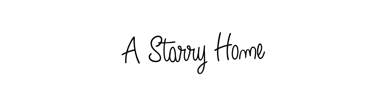 Use a signature maker to create a handwritten signature online. With this signature software, you can design (Angelique-Rose-font-FFP) your own signature for name A Starry Home. A Starry Home signature style 5 images and pictures png