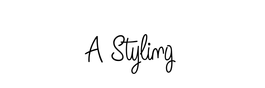 You should practise on your own different ways (Angelique-Rose-font-FFP) to write your name (A Styling) in signature. don't let someone else do it for you. A Styling signature style 5 images and pictures png
