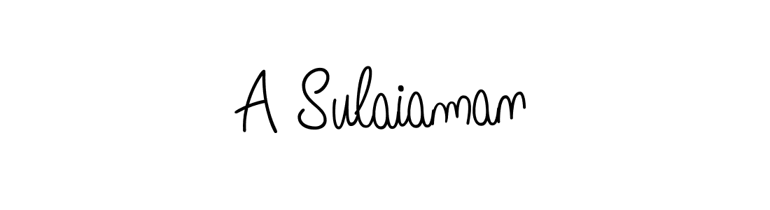 A Sulaiaman stylish signature style. Best Handwritten Sign (Angelique-Rose-font-FFP) for my name. Handwritten Signature Collection Ideas for my name A Sulaiaman. A Sulaiaman signature style 5 images and pictures png