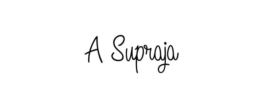 Also we have A Supraja name is the best signature style. Create professional handwritten signature collection using Angelique-Rose-font-FFP autograph style. A Supraja signature style 5 images and pictures png