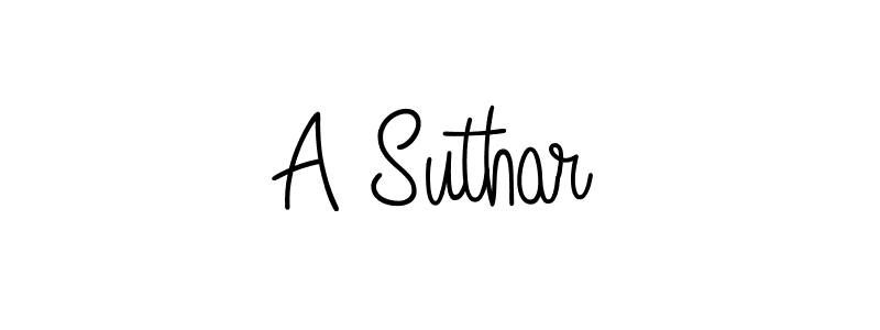 if you are searching for the best signature style for your name A Suthar. so please give up your signature search. here we have designed multiple signature styles  using Angelique-Rose-font-FFP. A Suthar signature style 5 images and pictures png