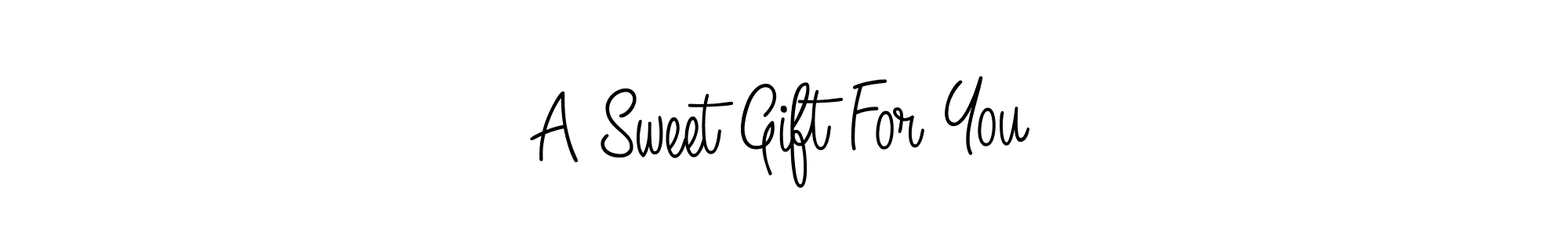if you are searching for the best signature style for your name A Sweet Gift For You. so please give up your signature search. here we have designed multiple signature styles  using Angelique-Rose-font-FFP. A Sweet Gift For You signature style 5 images and pictures png