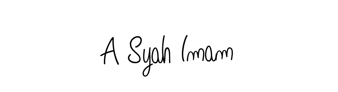 Best and Professional Signature Style for A Syah Imam. Angelique-Rose-font-FFP Best Signature Style Collection. A Syah Imam signature style 5 images and pictures png