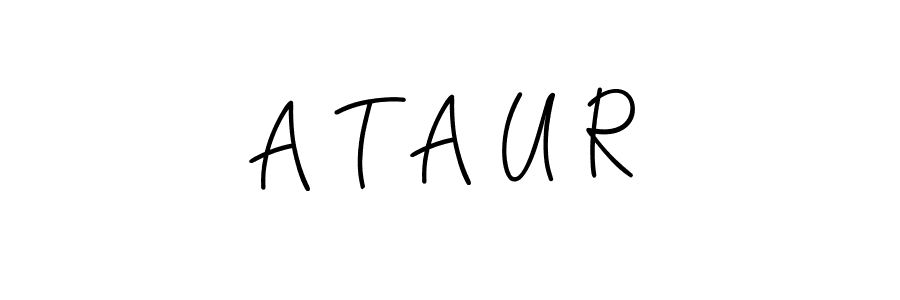 Design your own signature with our free online signature maker. With this signature software, you can create a handwritten (Angelique-Rose-font-FFP) signature for name A T A U R. A T A U R signature style 5 images and pictures png