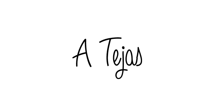 Use a signature maker to create a handwritten signature online. With this signature software, you can design (Angelique-Rose-font-FFP) your own signature for name A Tejas. A Tejas signature style 5 images and pictures png