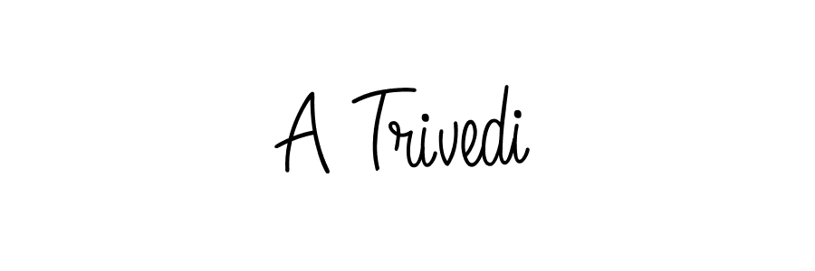 How to Draw A Trivedi signature style? Angelique-Rose-font-FFP is a latest design signature styles for name A Trivedi. A Trivedi signature style 5 images and pictures png