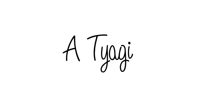 You should practise on your own different ways (Angelique-Rose-font-FFP) to write your name (A Tyagi) in signature. don't let someone else do it for you. A Tyagi signature style 5 images and pictures png