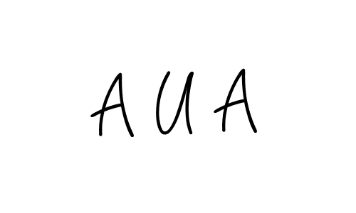 This is the best signature style for the A U A name. Also you like these signature font (Angelique-Rose-font-FFP). Mix name signature. A U A signature style 5 images and pictures png