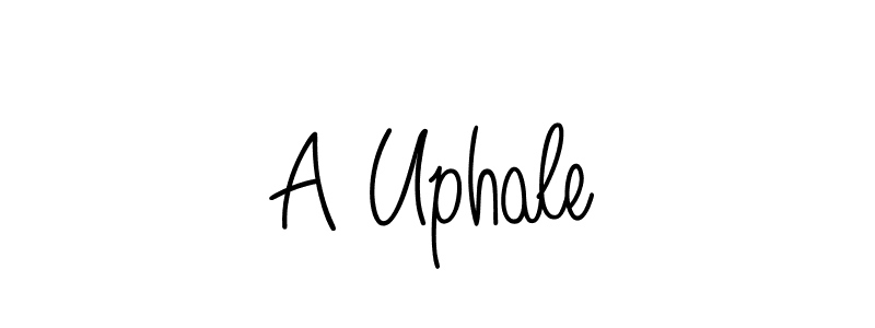 You should practise on your own different ways (Angelique-Rose-font-FFP) to write your name (A Uphale) in signature. don't let someone else do it for you. A Uphale signature style 5 images and pictures png
