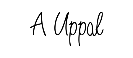 The Angelique-Rose-font-FFP font transforms the name A Uppal into an executive sign with sharp precision and distinguished character. A Uppal signature style 5 images and pictures png