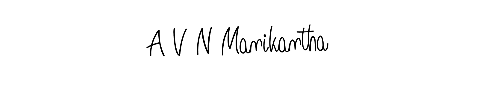 How to Draw A V N Manikantha signature style? Angelique-Rose-font-FFP is a latest design signature styles for name A V N Manikantha. A V N Manikantha signature style 5 images and pictures png