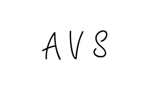 You should practise on your own different ways (Angelique-Rose-font-FFP) to write your name (A V S) in signature. don't let someone else do it for you. A V S signature style 5 images and pictures png