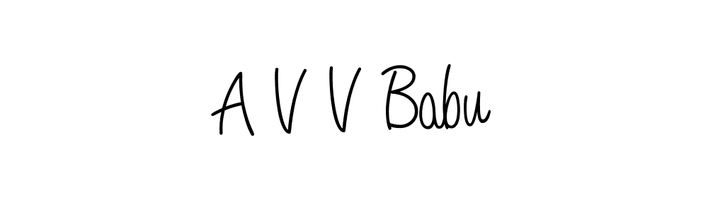 You can use this online signature creator to create a handwritten signature for the name A V V Babu. This is the best online autograph maker. A V V Babu signature style 5 images and pictures png