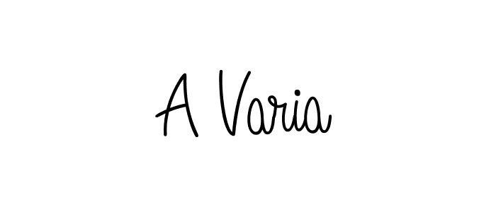 Also we have A Varia name is the best signature style. Create professional handwritten signature collection using Angelique-Rose-font-FFP autograph style. A Varia signature style 5 images and pictures png