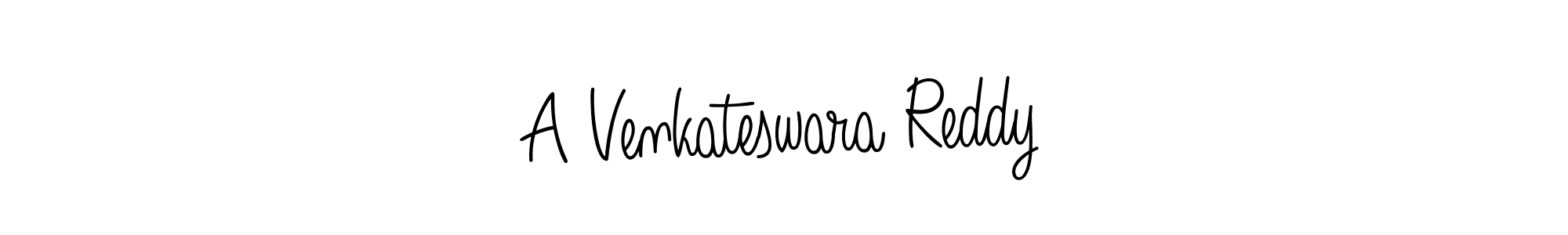 Make a beautiful signature design for name A Venkateswara Reddy. With this signature (Angelique-Rose-font-FFP) style, you can create a handwritten signature for free. A Venkateswara Reddy signature style 5 images and pictures png
