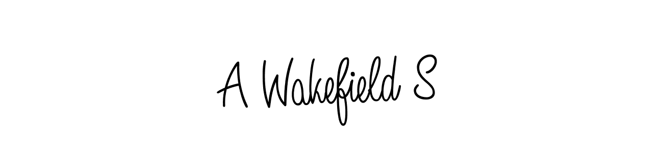 It looks lik you need a new signature style for name A Wakefield S. Design unique handwritten (Angelique-Rose-font-FFP) signature with our free signature maker in just a few clicks. A Wakefield S signature style 5 images and pictures png