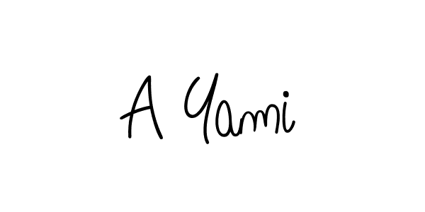 How to make A Yami name signature. Use Angelique-Rose-font-FFP style for creating short signs online. This is the latest handwritten sign. A Yami signature style 5 images and pictures png