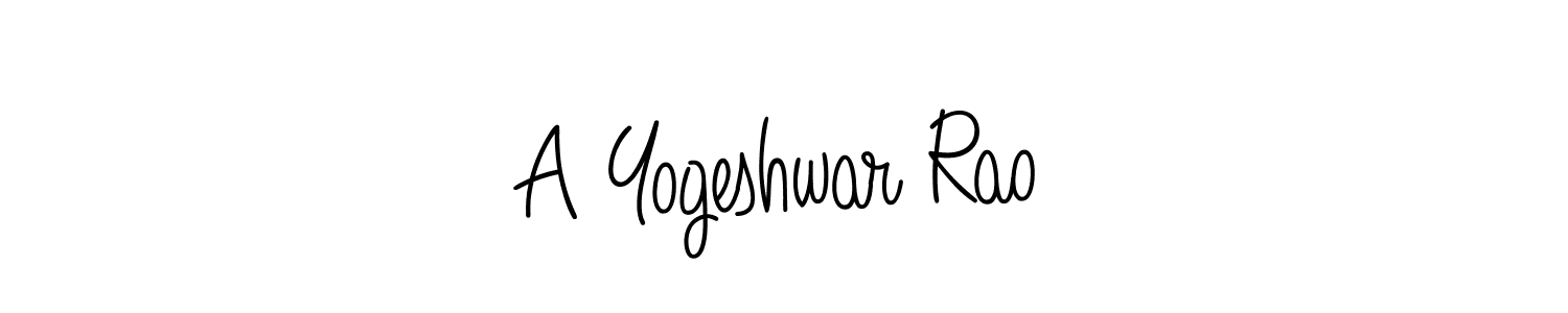 A Yogeshwar Rao stylish signature style. Best Handwritten Sign (Angelique-Rose-font-FFP) for my name. Handwritten Signature Collection Ideas for my name A Yogeshwar Rao. A Yogeshwar Rao signature style 5 images and pictures png
