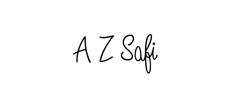 You should practise on your own different ways (Angelique-Rose-font-FFP) to write your name (A Z Safi) in signature. don't let someone else do it for you. A Z Safi signature style 5 images and pictures png