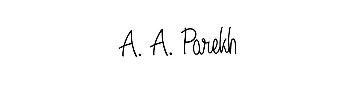 Make a beautiful signature design for name A. A. Parekh. With this signature (Angelique-Rose-font-FFP) style, you can create a handwritten signature for free. A. A. Parekh signature style 5 images and pictures png