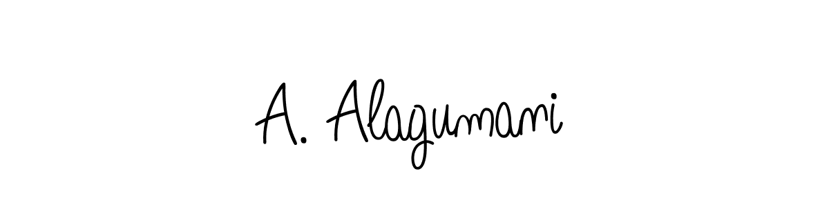 How to Draw A. Alagumani signature style? Angelique-Rose-font-FFP is a latest design signature styles for name A. Alagumani. A. Alagumani signature style 5 images and pictures png