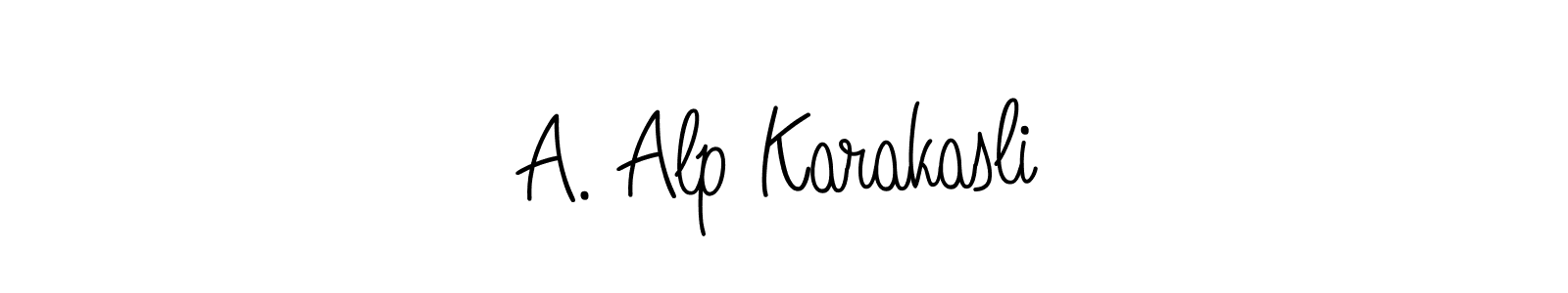 You should practise on your own different ways (Angelique-Rose-font-FFP) to write your name (A. Alp Karakasli) in signature. don't let someone else do it for you. A. Alp Karakasli signature style 5 images and pictures png