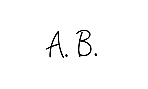 Create a beautiful signature design for name A. B.. With this signature (Angelique-Rose-font-FFP) fonts, you can make a handwritten signature for free. A. B. signature style 5 images and pictures png