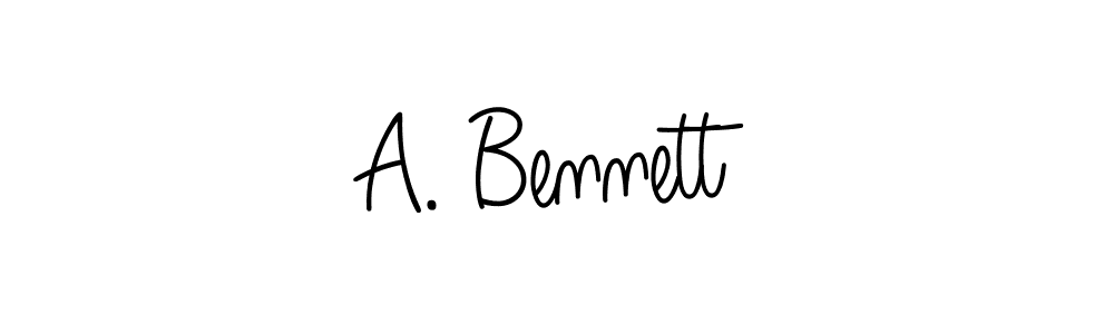 A. Bennett stylish signature style. Best Handwritten Sign (Angelique-Rose-font-FFP) for my name. Handwritten Signature Collection Ideas for my name A. Bennett. A. Bennett signature style 5 images and pictures png