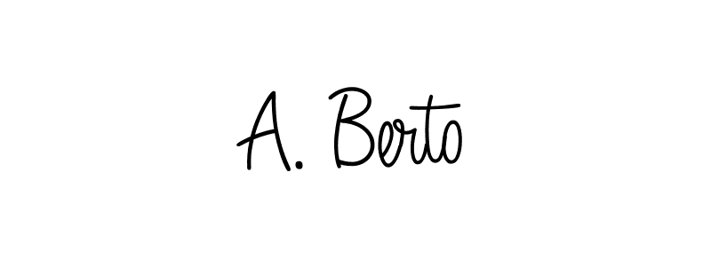 This is the best signature style for the A. Berto name. Also you like these signature font (Angelique-Rose-font-FFP). Mix name signature. A. Berto signature style 5 images and pictures png