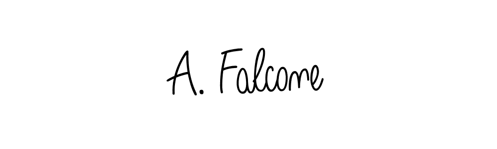 The best way (Angelique-Rose-font-FFP) to make a short signature is to pick only two or three words in your name. The name A. Falcone include a total of six letters. For converting this name. A. Falcone signature style 5 images and pictures png