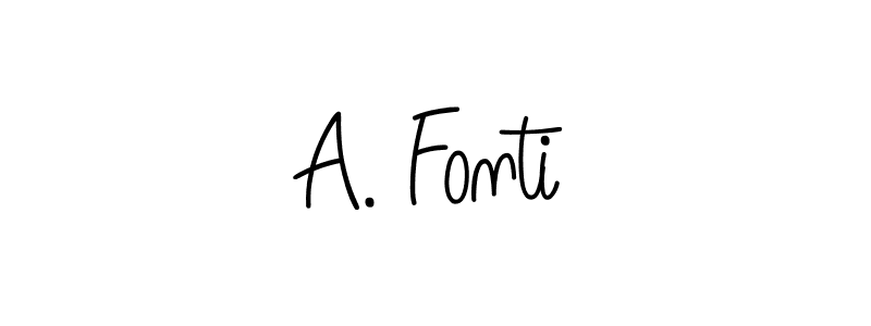 How to make A. Fonti name signature. Use Angelique-Rose-font-FFP style for creating short signs online. This is the latest handwritten sign. A. Fonti signature style 5 images and pictures png