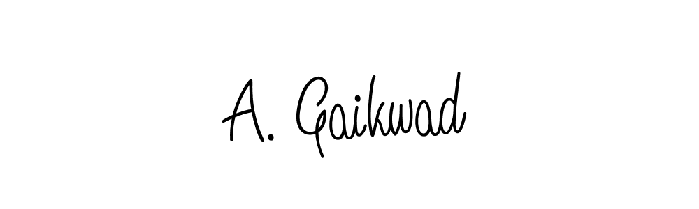 Check out images of Autograph of A. Gaikwad name. Actor A. Gaikwad Signature Style. Angelique-Rose-font-FFP is a professional sign style online. A. Gaikwad signature style 5 images and pictures png