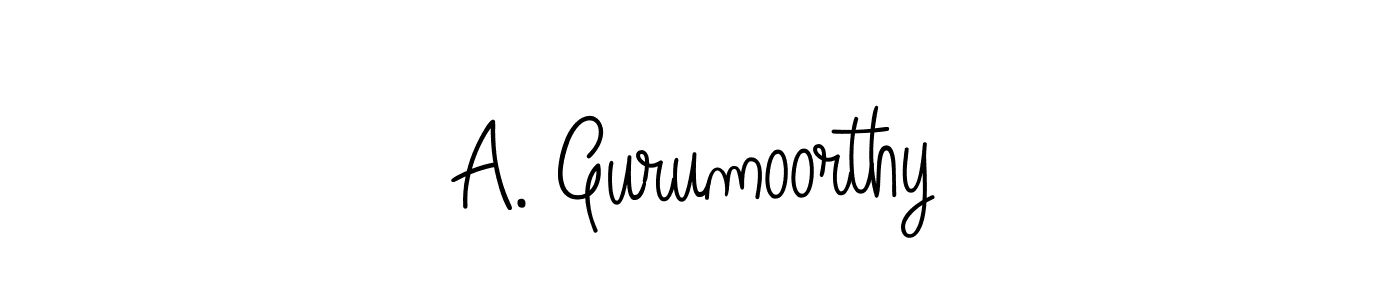Also we have A. Gurumoorthy name is the best signature style. Create professional handwritten signature collection using Angelique-Rose-font-FFP autograph style. A. Gurumoorthy signature style 5 images and pictures png