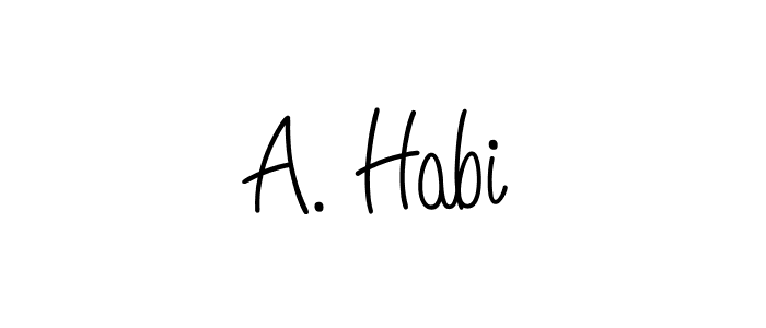 See photos of A. Habi official signature by Spectra . Check more albums & portfolios. Read reviews & check more about Angelique-Rose-font-FFP font. A. Habi signature style 5 images and pictures png