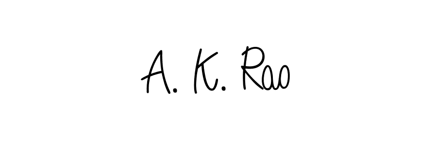 Create a beautiful signature design for name A. K. Rao. With this signature (Angelique-Rose-font-FFP) fonts, you can make a handwritten signature for free. A. K. Rao signature style 5 images and pictures png